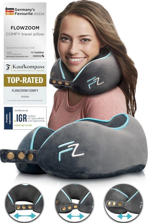 Flowzoom Comfy cuscino da viaggio memory foam recensione